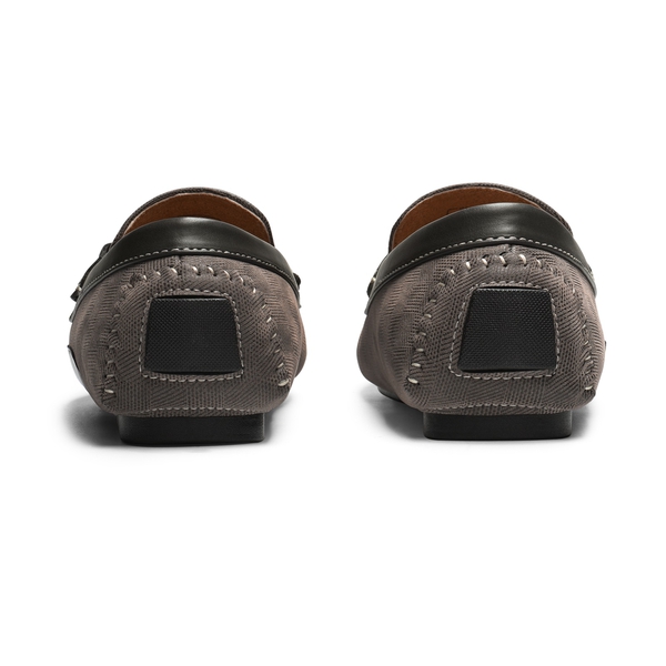Men's Horsebit Moccasin Loafer Shoes - GREY - 5